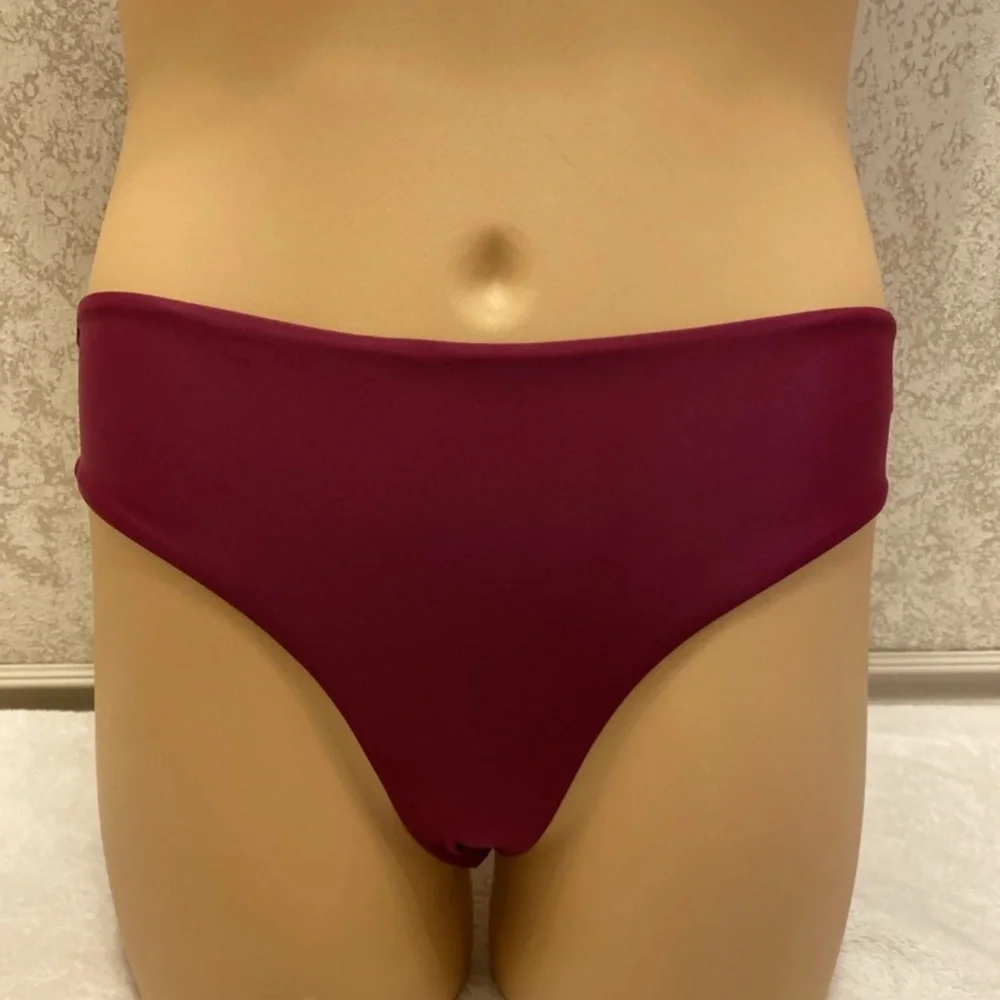 Zaful Pink Blush and Burgundy Red Bikini Set